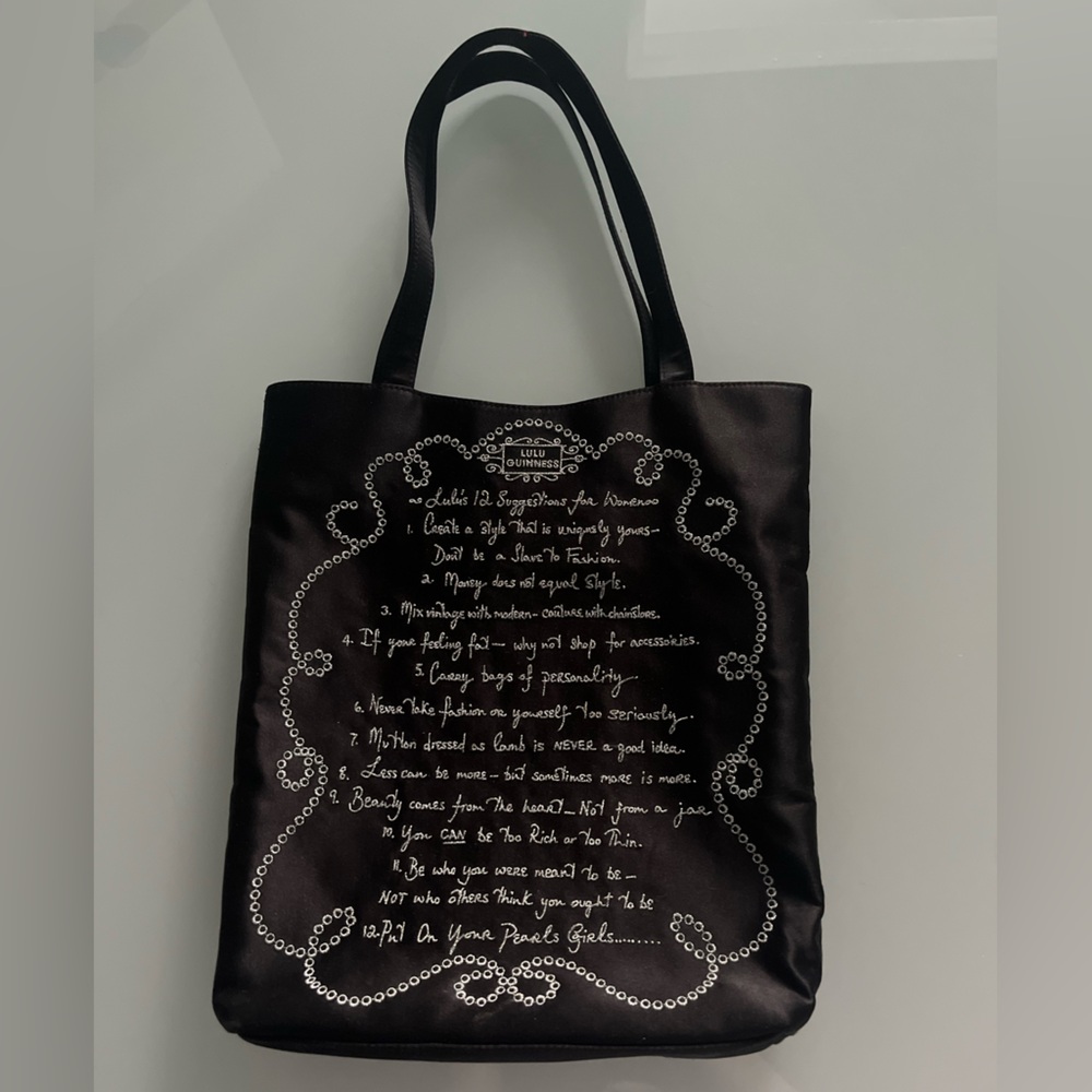 Lulu Guinness: lulu’s 12 suggestions for women tote